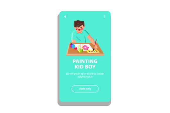 Child Painting Kid Boy Vector: A Creative Asset Guide
