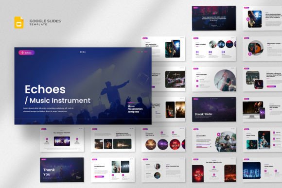 Echoes: Music School Google Slides Template