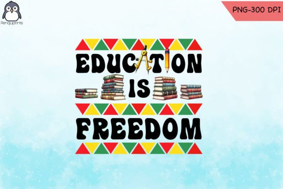 Education is Freedom Black Teacher PNG