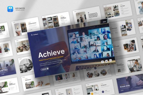 Elevating Digital Education with the Achieve Online Course Keynote Template