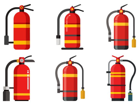 Flat Design Fire Extinguishers – Vector: A Practical Guide for Safety Communication