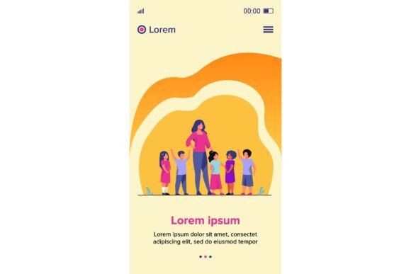 Group of Pupils with Female School Teach: A Visual Anchor for Modern Education