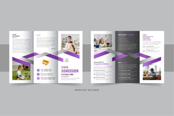 Kids School Trifold Brochure Design