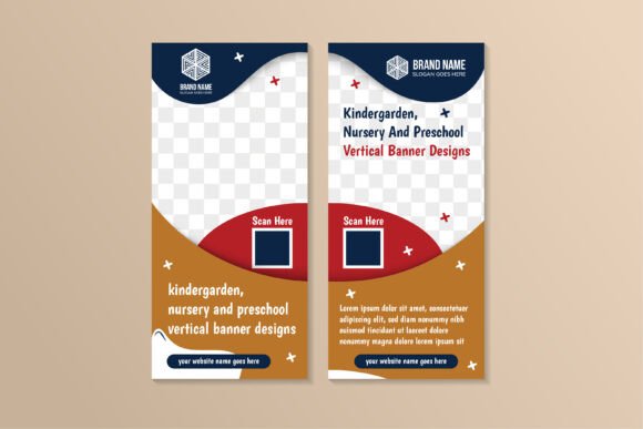 Kindergarten Nursery Vertical Banner: A Practical Design Asset
