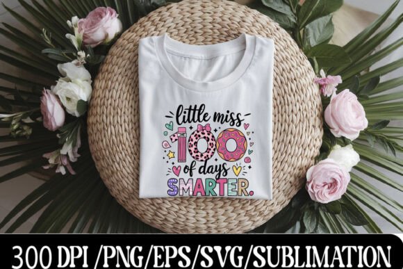 Little Miss 100 Days Smarter T-shirt: Celebrating Early Educational Milestones with Style