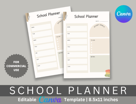 School Planner Canva Editable: Your Academic Command Center