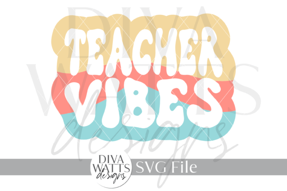 Teacher Viibes Word Art Design SVG: Capturing the Spirit of Education