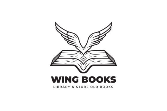 Wing Books Logo: A Retro Line Style Design Evaluation